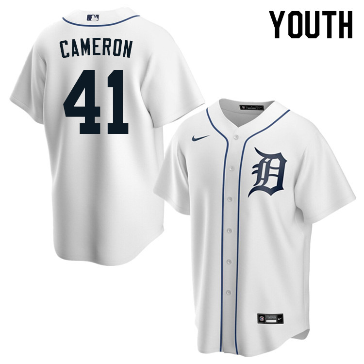 Nike Youth #41 Daz Cameron Detroit Tigers Baseball Jerseys Sale-White